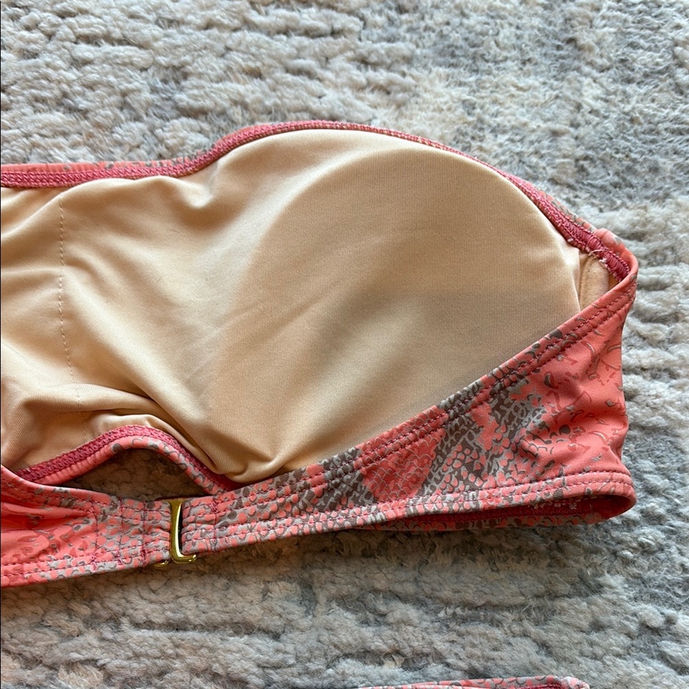 One-Shoulder High Rise Snake Print Bikini - Picture 3 of 4